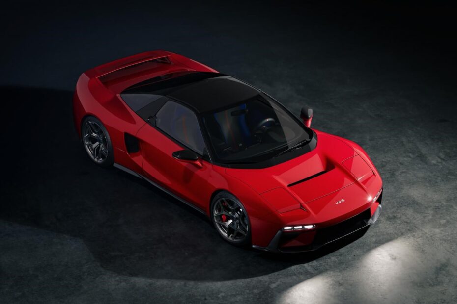 JAS Tensei restomod based on the first-generation Honda NSX, in red